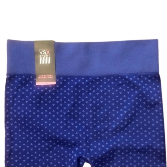 🆕Victoria's Secret VSX Cold Weather Seamless Tights Purple Womens Size Large - Picture 7 of 9